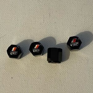 Toyota TRD valve Stem caps in Black NWT set of 4 NWT